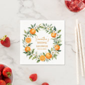 Hauptzitrone Citrus Orange Brautparty Serviette (Beispiel)