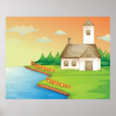 Haus am Fluss Poster (Vorne)