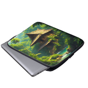 Haus am Flussufer - Ein Flussuferheim Laptopschutzhülle