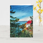 Haus am Meer in Oregon Karte (Gelbe Blume)