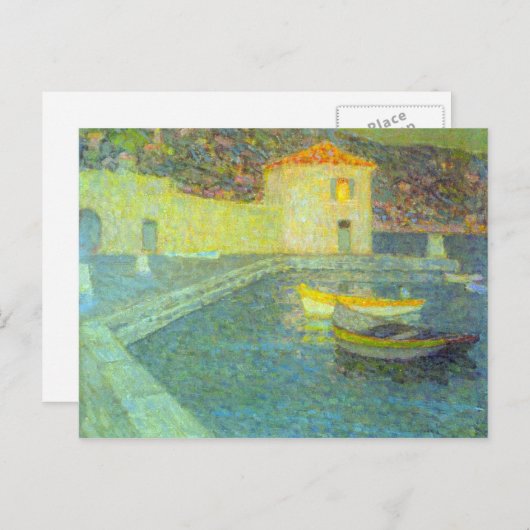 Haus am Meer von Henri Le Sidaner Postkarte (Vorne/Hinten)