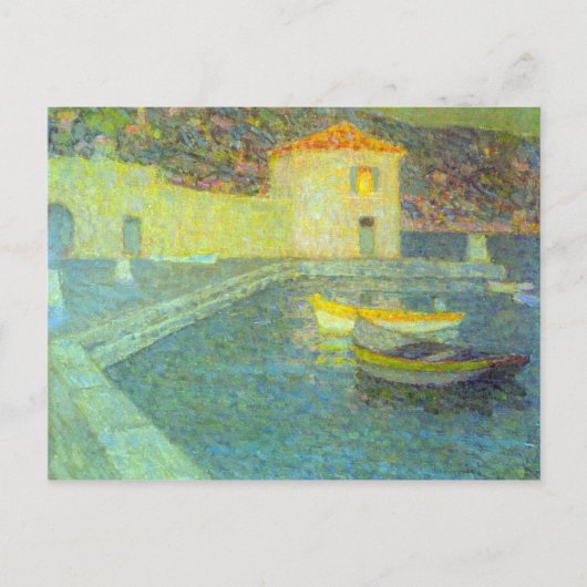 Haus am Meer von Henri Le Sidaner Postkarte (Vorderseite)