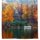 Haus am See Duschvorhang (Vorderseite)