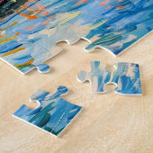 Haus am See mit Boot Puzzle (Seite)
