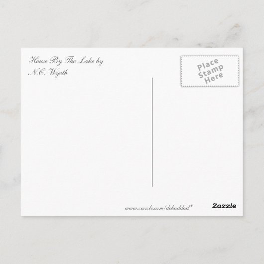 Haus am See Postkarte (Rückseite)