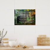 Haus an der Straßenseite Poster (Küche)