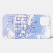 Haus: Aquarell gezeichnet Case-Mate iPhone Hülle (Rückseite (Horizontal))