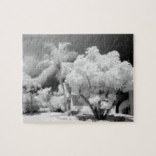 Haus auf den Florida Keys und seine Palmen, USA. 2 Puzzle