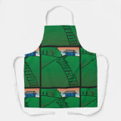 Haus auf einem grünen Hügel Schürze (Vorderseite)