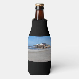 Haus auf Pfählen am Strand von St. Peter Ording Flaschenkühler