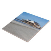 Haus auf Pfählen am Strand von St. Peter Ording Fliese (Seite)