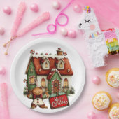 Haus aus Lebkuchen Pappteller (Party)