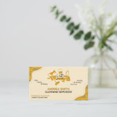 Haus Behaltend Reinigung Kommerzieller Dienstleist Visitenkarte (Stehend Vorderseite)