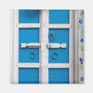 Haus blau gestrichen, Udaipur, Rajasthan, Indien Magnet