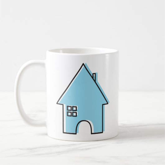 Haus (blau) kaffeetasse (Links)