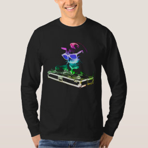 HAUS CAT Rainbow DJ Cat Kitty T-Shirt