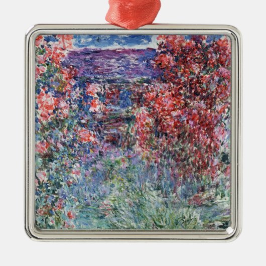 Haus Claudes Monet | bei Giverny unter den Rosen Silbernes Ornament (Vorne)