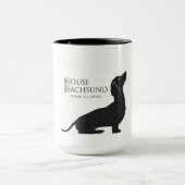 Haus-Dackel "Abendessen ist kommende" Kaffee-Tasse Tasse (Zentrum)