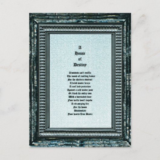 Haus der Bestimmung Postkarte (Vorderseite)