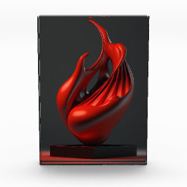 "Haus der Beute" Poster "geometrische Holzwandkuns Fotoblock