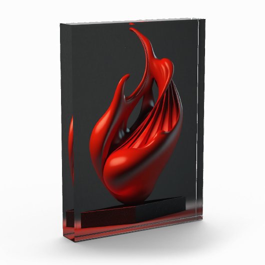 "Haus der Beute" Poster "geometrische Holzwandkuns Fotoblock (Links)