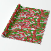 Haus der Camouflage Silver Xmas Muster Geschenkpapier (Ungerollt)
