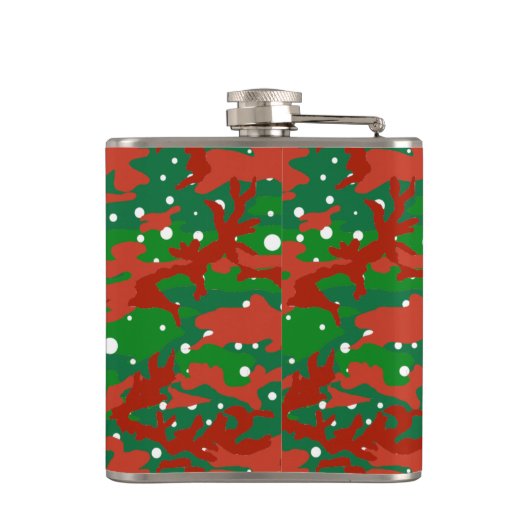 Haus der Camouflage Weihnachten Flachmann (Rückseite)