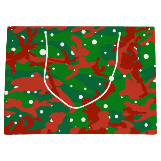 Haus der Camouflage Weihnachten Große Geschenktüte (Vorderseite)