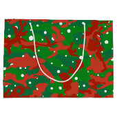 Haus der Camouflage Weihnachten Große Geschenktüte (Rückseite)