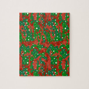 Haus der Camouflage Weihnachten Puzzle