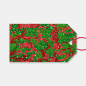 Haus der Camouflage Xmas Glitzer Camouflage Geschenkanhänger (Vorderseite (Horizontal))