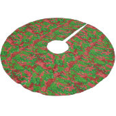 Haus der Camouflage Xmas Glitzer Camouflage Polyester Weihnachtsbaumdecke (Schrägansicht)