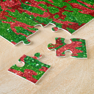 Haus der Camouflage Xmas Glitzer Camouflage Puzzle