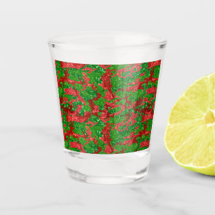 Haus der Camouflage Xmas Glitzer Camouflage Schnapsglas