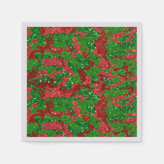 Haus der Camouflage Xmas Glitzer Camouflage Serviette (Vorderseite)