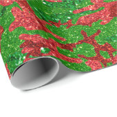 Haus der Camouflage Xmas Glitzer Geschenkpapier (Rolleneckpunkt)