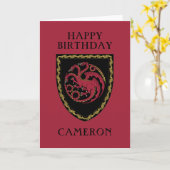 HAUS DER DRAGON-Abzeichen-Karte Karte (Gelbe Blume)