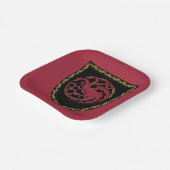 HAUS DER DRAGON Abzeichen Paper Teller (Gewinkelt)