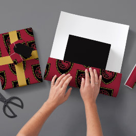 HAUS DER DRAGON Abzeichen Wrapping Paper Sheets Geschenkpapier Set