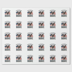 Haus der freien tapferen Adler-Patriotismus-Shirt- Geschenkpapier
