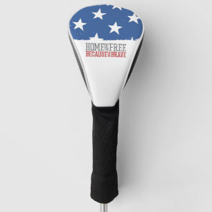 Haus der Freien wegen der Tapferen US-Flagge Golf Headcover