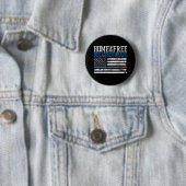 Haus der Freien wegen der Tapferen USA-Flagge Button (Beispiel)