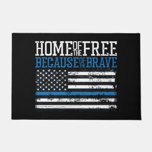 Haus der Freien wegen der Tapferen USA-Flagge Fußmatte