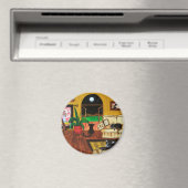 Haus der Katzen Vollmond Magnet (In Situ (Geschirrspüler))