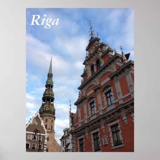 Haus der Köpfe. Riga, Lettland Poster (Vorne)