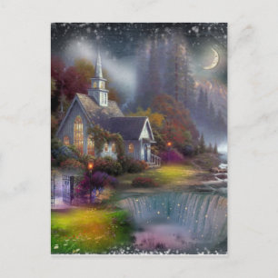 Haus der Lord Church Art Postkarte