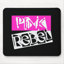 Haus der Rebellion: Rosa Rebellen in der schwarzen Mousepad