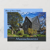 Haus der sieben Gables Salem Massachusetts Postkarte (Vorne/Hinten)