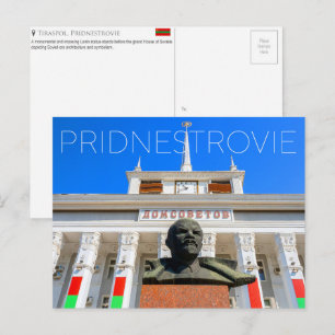 Haus der Sowjets, Tiraspol, Pridnestrovie Reise  Postkarte