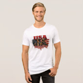 Haus der Tapferen Tri-Blend Shirt (Vorderseite voll)